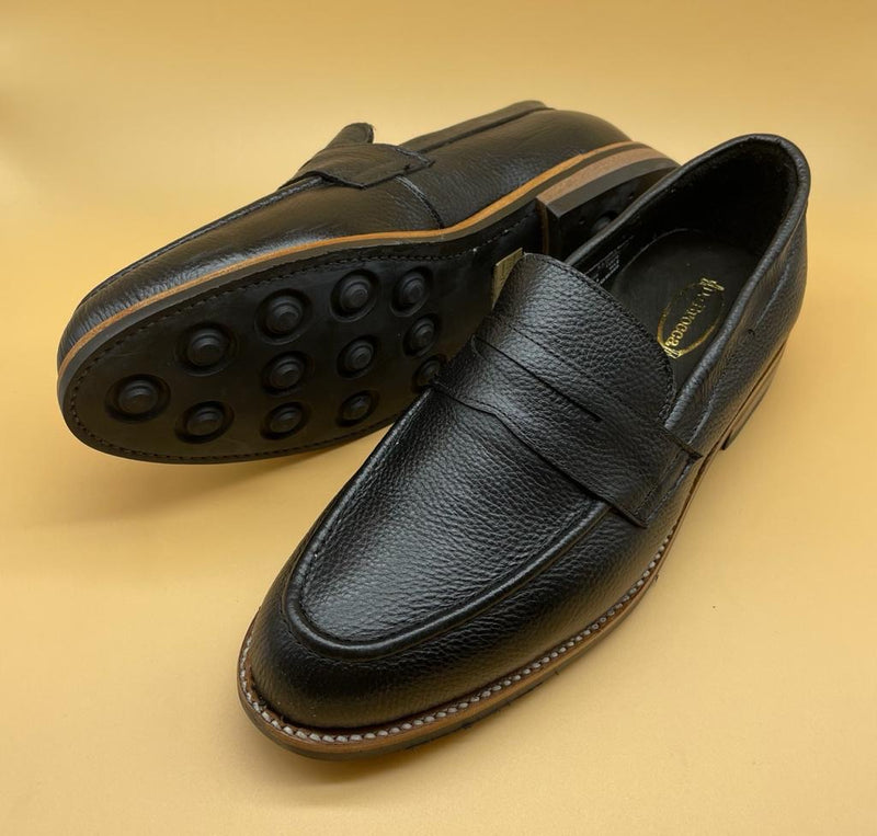 PENNY LOAFER ARTESANAL, NEGRO GOODYEAR WELTED